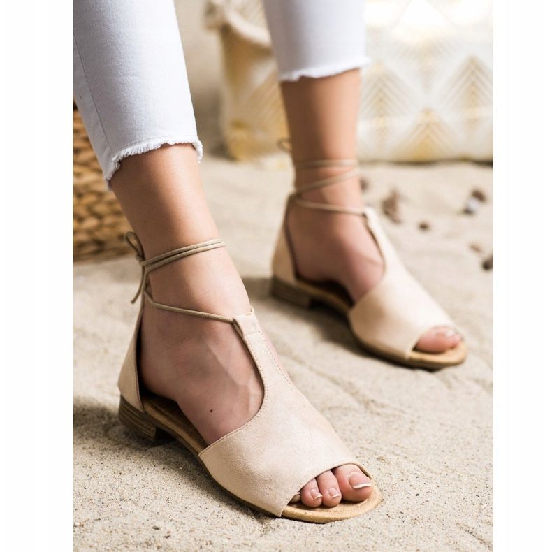 Tied VINCEZA sandals brown 1