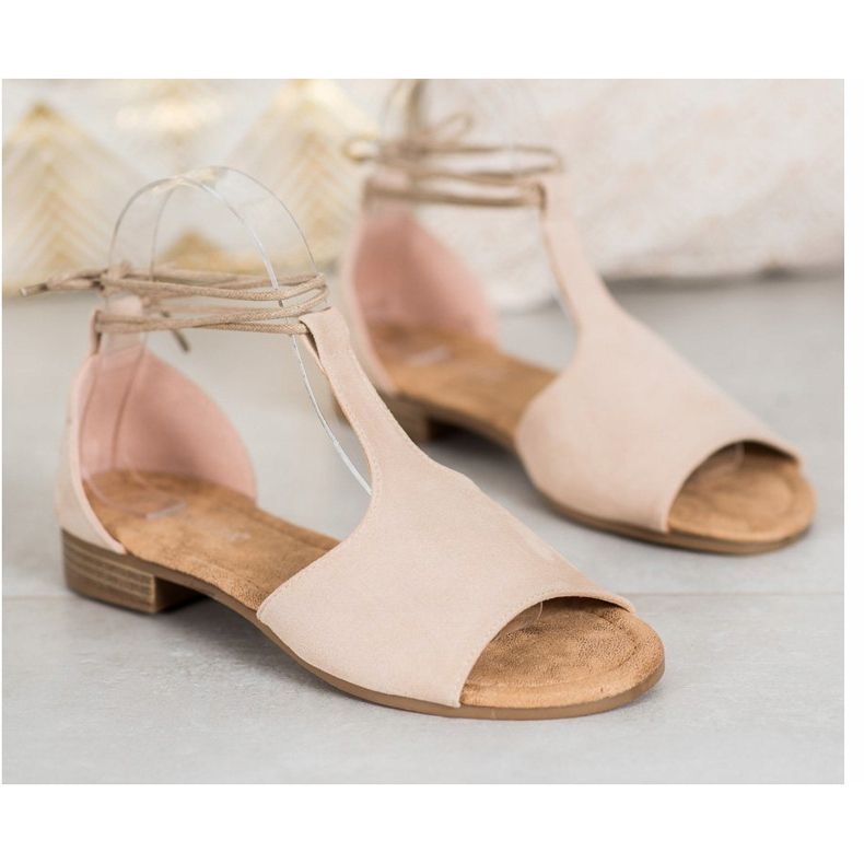 Tied VINCEZA sandals brown 2