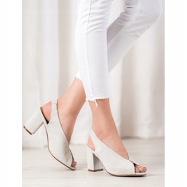 Elegant Shoes On A Post VINCEZA silver 1