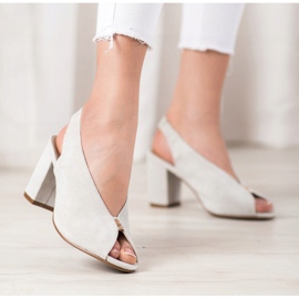 Elegant Shoes On A Post VINCEZA silver 2