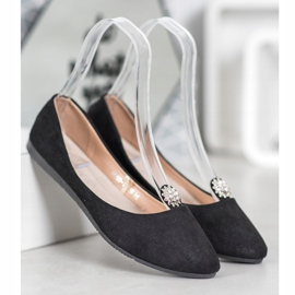 Black Ballerinas With VINCEZA Ornament 1