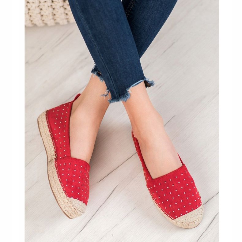 Goodin Red suede espadrilles 2