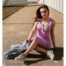 Kylie Leather Brogues On The Platform multicolored grey 1