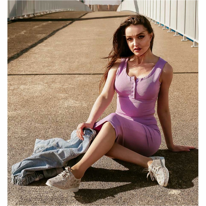 Kylie Leather Brogues On The Platform multicolored grey 1