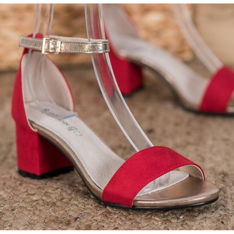 Goodin Elegant Sandals On A Bar red yellow 2