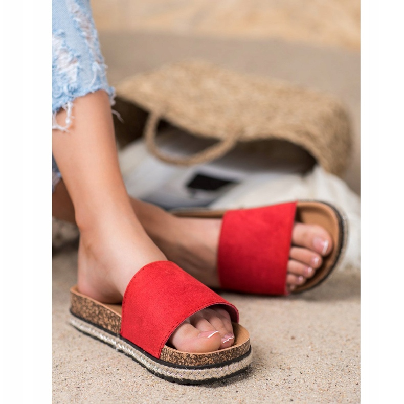 VINCEZA red slippers 1