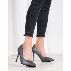 Goodin Elegant high heels grey 1