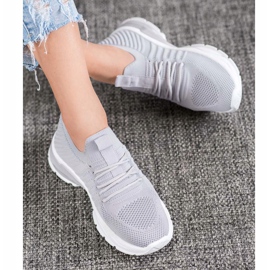 Bella Paris Openwork Sneakers grey 1