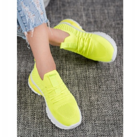 Bella Paris Openwork Sneakers yellow 1