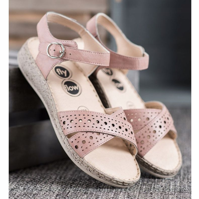 SHELOVET Light Sandals On The Platform pink 1