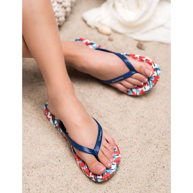 HOTMARZZ Patterned flip-flops multicolored 2