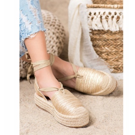 Seastar Tied Espadrilles Sandals golden 1
