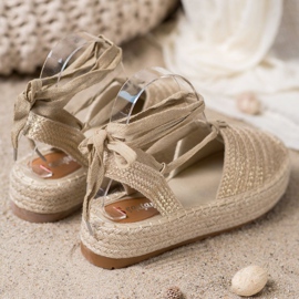 Seastar Tied Espadrilles Sandals golden 2