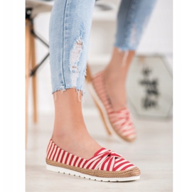 Filippo Slip-on Shoes With Stripes white red 1