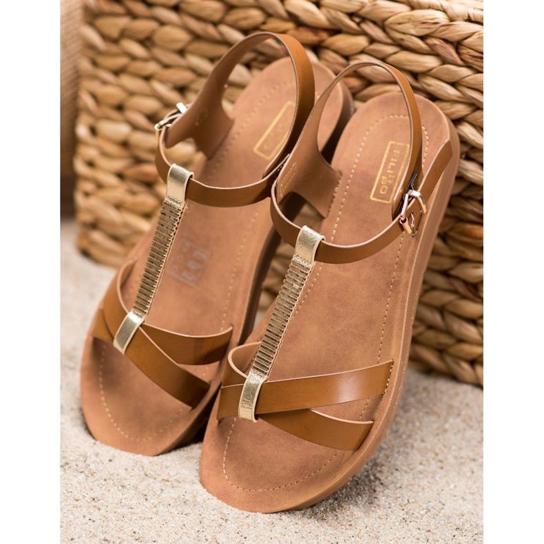 Filippo Classic Brown Sandals 1