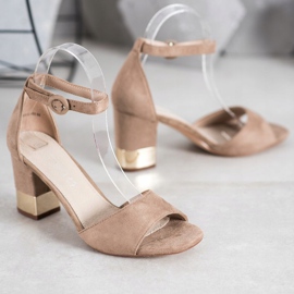 Filippo Sandals With Decorative Heel brown 1