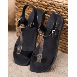 Filippo Comfortable Sandals black grey 1