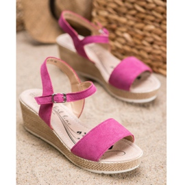 Filippo Casual Leather Sandals pink 1
