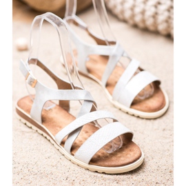 Evento White Sandals With Eco Leather 1
