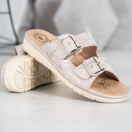 Evento Comfortable Eco Leather Slippers grey 2