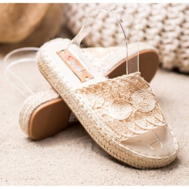 Seastar Slippers On A Straw Platform beige 1