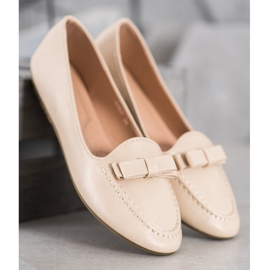 SHELOVET Beige Lords With Eco Leather 1