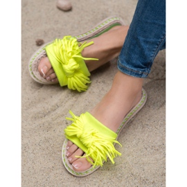 Seastar Comfortable Slippers With Fringes yellow 1