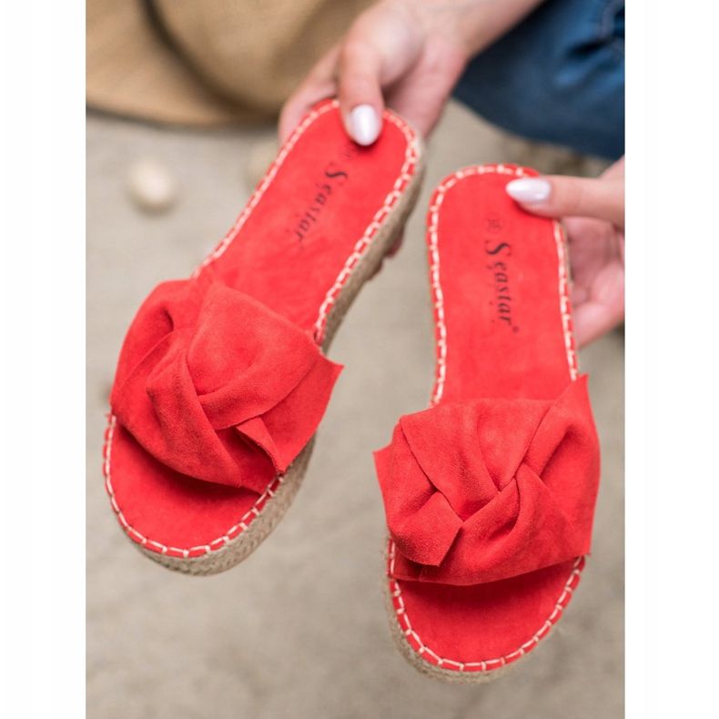 Seastar Suede Espadrilles red 1