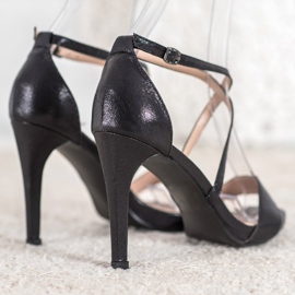 Vinceza Sexy black high heels 1