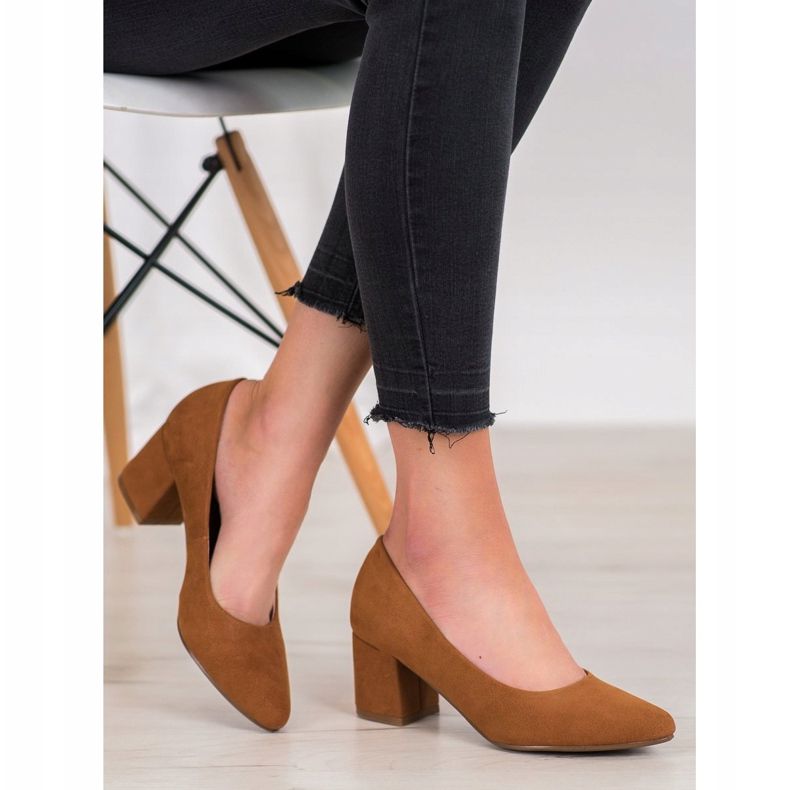 W. Potocki Classic high heels brown 1