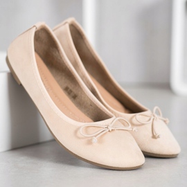 Diamantique Casual Suede Ballerinas brown 2