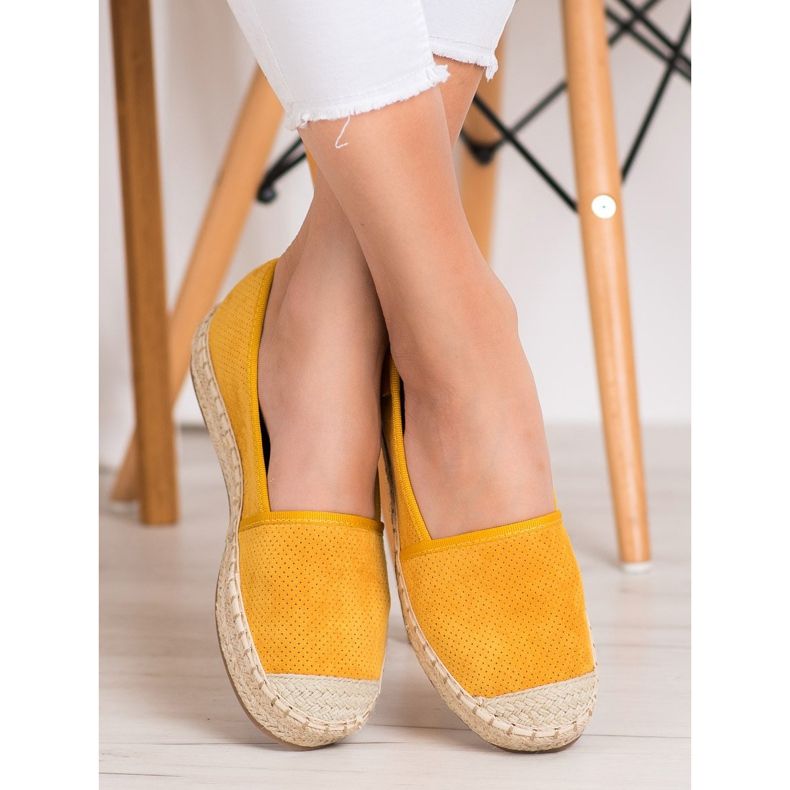 Goodin Openwork Espadrilles yellow 1