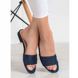 Goodin Flip-flops on a flat heel navy blue 2