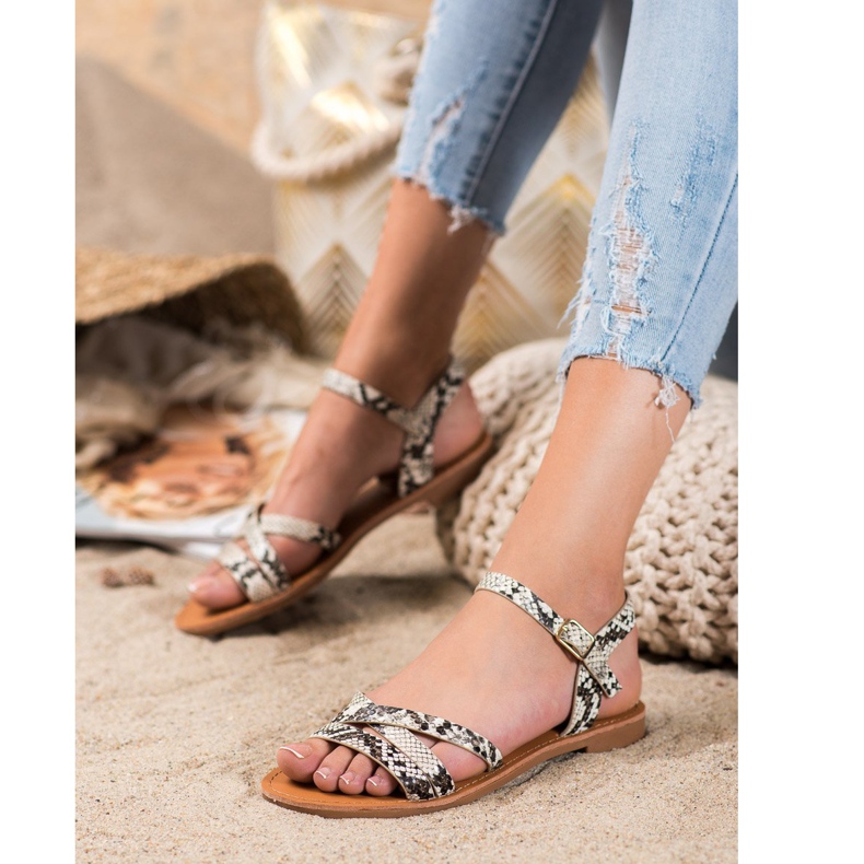 SHELOVET Sandals On A Flat Heel multicolored 1