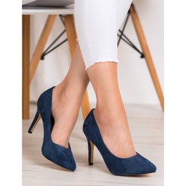 Evento Suede heels blue 1 Evento Suede heels blue 1