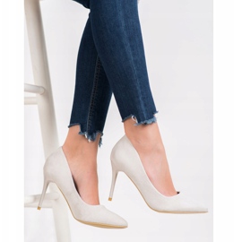 SHELOVET Sexy gray high heels grey 1