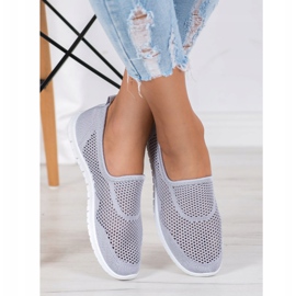 Bona Openwork Slipons grey 1