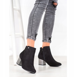 Goodin Black Suede Booties 1