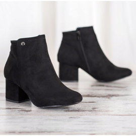 Goodin Black Suede Booties 1