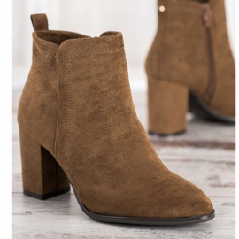 Sergio Leone Suede Booties khaki 1