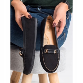 Fama Suede loafers black 2