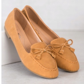 Nio Nio Comfortable Camel Loafers brown multicolored 2