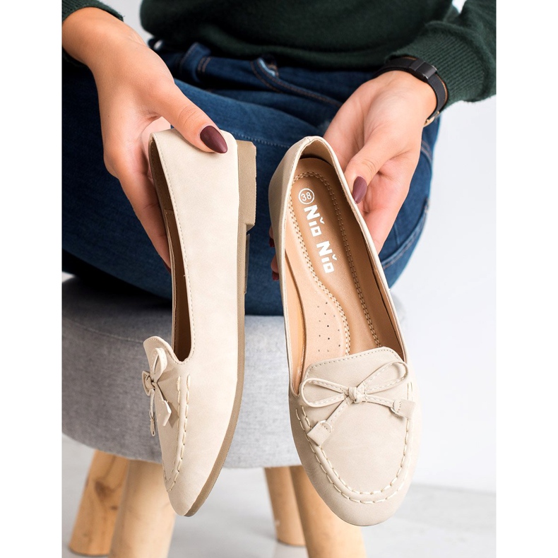 Nio Nio Comfortable Beige Loafers 1