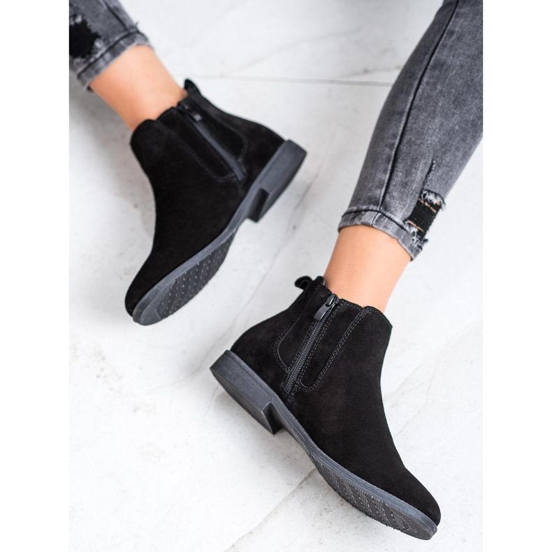 Filippo Casual Leather Booties black 1
