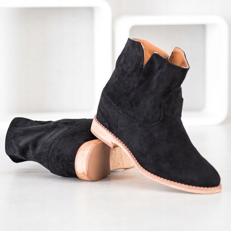 Bella Paris Suede cowboy boots black 1 Bella Paris Suede cowboy boots black 1