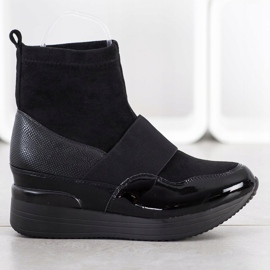 SHELOVET Fashion slip-on boots black 1