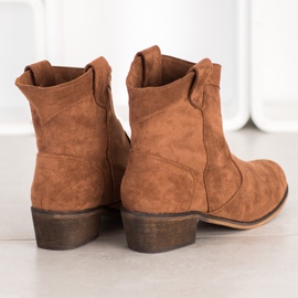 Queentina The comfort of a cowboy boots with insulation brown 1