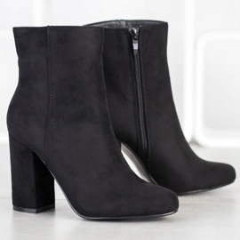 SHELOVET High suede boots black 2