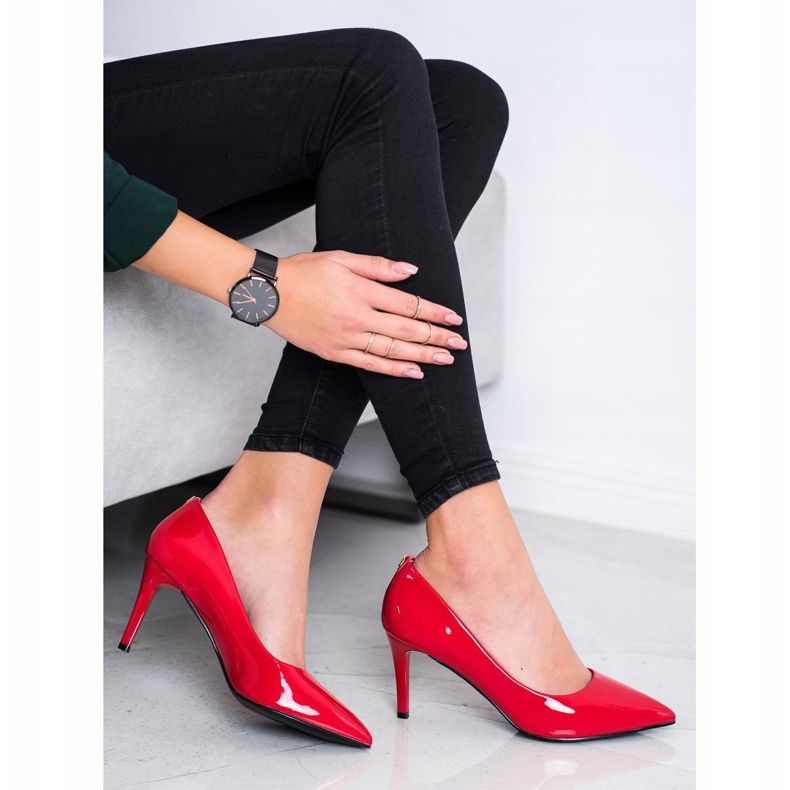 Goodin Stylish high heels red 1