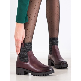 M.Daszyński Slip-on Boots On The Platform red 1